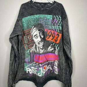 VINTAGE TUPAC LONG SLEEVE Uni Sex Size Small Tupac Shakur Poetic Justice